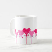 Heart Lollipop Border Coffee Mug Koffiemok (Voorkant links)