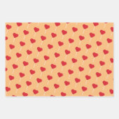 Heart Lollipop Valentijnsdag Pattern Inpakpapier Vel (Voorkant 2)