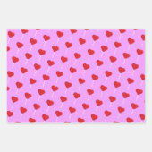 Heart Lollipop Valentijnsdag Pattern Inpakpapier Vel (Voorkant 3)
