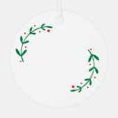 Heart Lollipops Eerste Kerstdag verloofd Metalen Ornament (Achterkant)