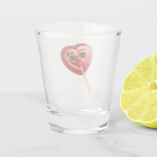 Heart Lolly Shot Glas (Achterkant)