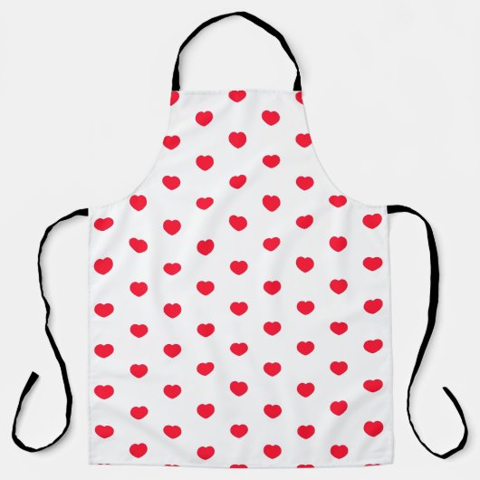 Heart Love All-Over Print Apron Schort (Voorkant)