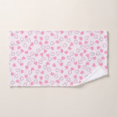 Heart Love Bath Towel Set Bad Handdoek (Handdoek)