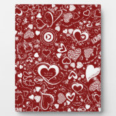 Heart Love Doodles Fotoplaat (Voorkant)