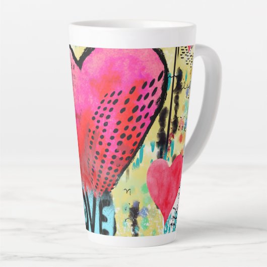 Heart Love Latte Mok (Rechterhoek)