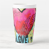 Heart Love Latte Mok (Voorkant)