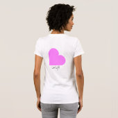 Heart-"Love Life" T-shirt (Achterkant volledig)
