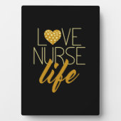 Heart Love Nurse Life Fotoplaat (voorkant)