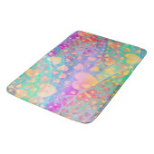 Heart Love Pattern Pastel Design Badmat (Gekanteld)