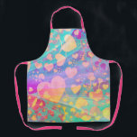Heart Love Pattern Pastel Design Schort<br><div class="desc">Levendig hart samengesteld uit EDDA Fröhlich / EDDArt | Gelukkig gevoel voor cadeautjes in de liefde | Voor meer producten en Design kunt u contact met mij opnemen: contact@eddart.de of kunt u hier kijken: www.zazzle.com/store/prettypatternarts en hier: www.zazzle.com/store/eddartshop en hier: www.zazzle.de/store/eddartiful | Verspreid je bericht!</div>