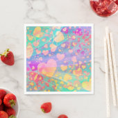 Heart Love Pattern Pastel Design Servet (Insitu)