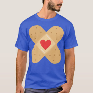 Heart Love Plaster harten liefdevolle verpleegster T-shirt
