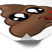 Heart Love Poop Emoji Poster (Hoek)