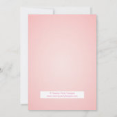 Heart Love Sprinkle Baby shower Invitation Kaart (Achterkant)