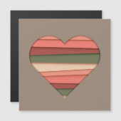 Heart Love Striped Valentijnsdag (Voorkant / Achterkant)