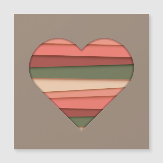 Heart Love Striped Valentijnsdag (Voorkant)