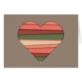 Heart Love Striped Valentijnsdag (Voorkant Horizontaal)