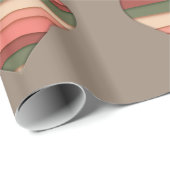 Heart Love Striped Valentijnsdag Cadeaupapier (Rol Hoek)