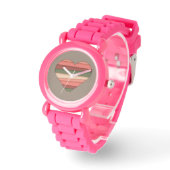 Heart Love Striped Valentijnsdag Horloge (Hoek)