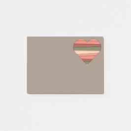 Heart Love Striped Valentijnsdag Post-it® Notes