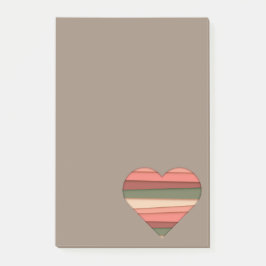 Heart Love Striped Valentijnsdag Post-it® Notes