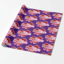 Heart Love Valentijn Wrapping Paper Cadeaupapier