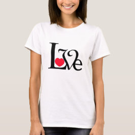 Heart Love Word T-shirt
