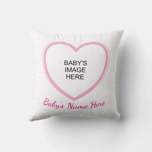 Heart Loves Baby Kussen (Achterkant)