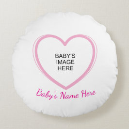 Heart Loves Baby Rond Kussen