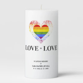 Heart Loving Memory Gay Lesbian LGBT Pride Funeral