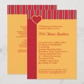 Heart Luncheon Fundraising Event Kaart (Voorkant / Achterkant)