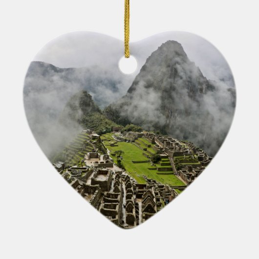 Heart Machu Picchu Ornament (Achterkant)