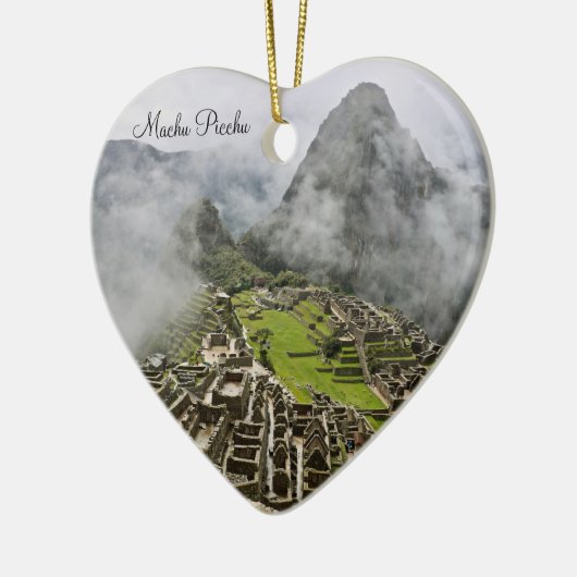 Heart Machu Picchu Ornament (Links)