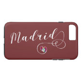 Heart Madrid Cell Phone Case, Spanje Case-Mate iPhone Case (Achterkant (Horizontaal))