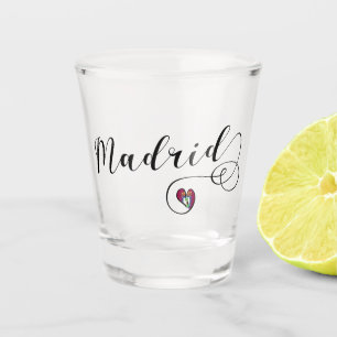Heart Madrid, Spanje Shot Glas