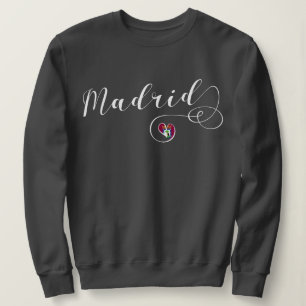 Heart Madrid Sweatshirt, Spaans, Spanje Trui
