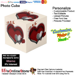 Heart Magic Beige Photo Cube Kubus