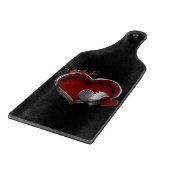 Heart Magic Black Glass snijplank peddel (Hoek)