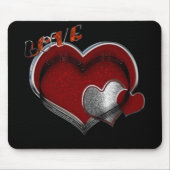 Heart Magic Black Muismat (Voorkant)