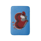Heart Magic Blue Large Bath Mat (Voorkant Verticaal)