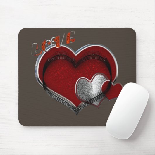 Heart Magic Brown-Muismat Muismat (Met muis)