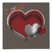 Heart Magic Brown Photo Cube Kubus (Voorkant)