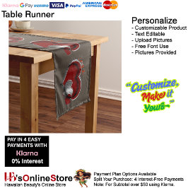 Heart Magic Brown Tafelloper Huishoudelijk linnen