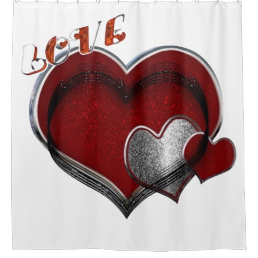 Heart Magic Douchegordijn (Voorkant)