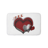Heart Magic Love Bath Mat with a White Background (Voorkant)