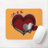 Heart Magic Oranje Muismat (Met muis)