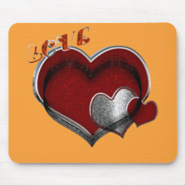 Heart Magic Oranje Muismat