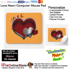 Heart Magic Oranje Muismat