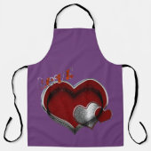 Heart Magic Paarse Grote Schort (Voorkant)