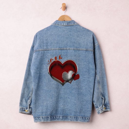 Heart Magic Vrouwen Denim Jean Jacket Adult 2X (Hangar)